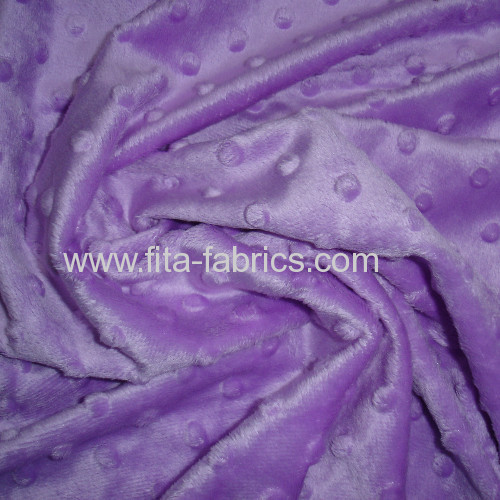 Embossed super soft velboa