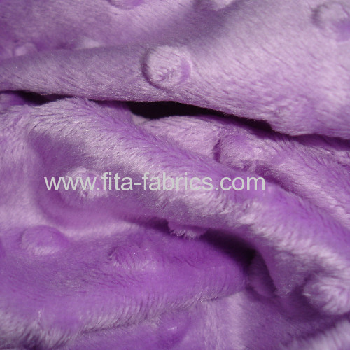 Embossed super soft velboa