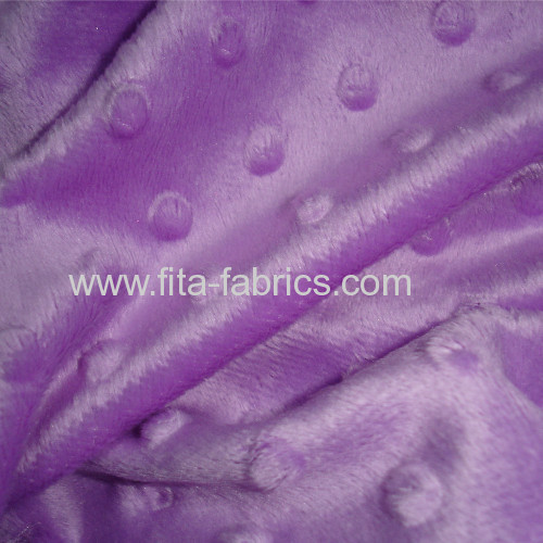 Embossed super soft velboa