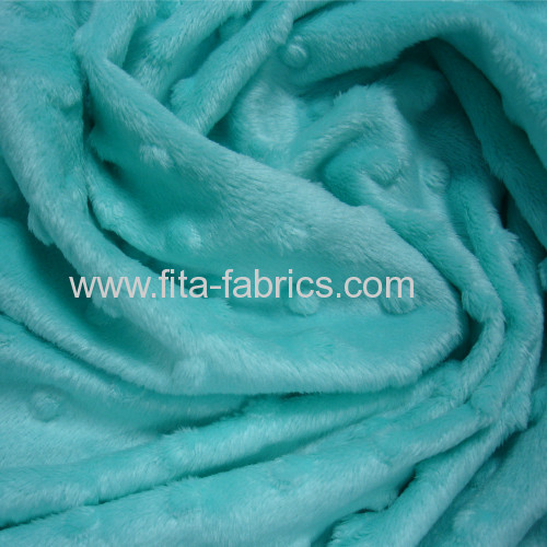 Embossing minky blanket fleece