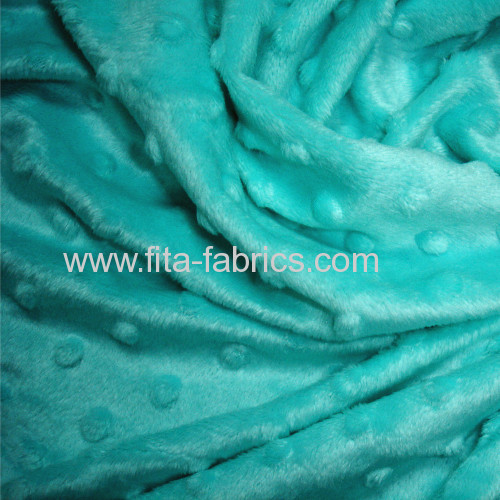 Embossing minky blanket fleece