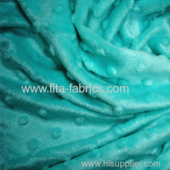 Embossing minky blanket fleece