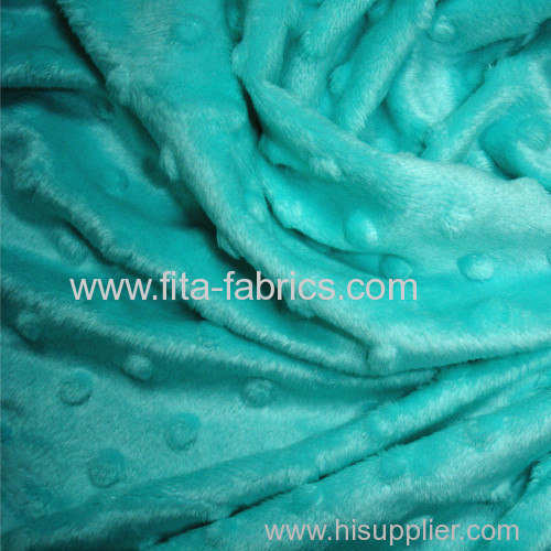 Embossing minky blanket fleece