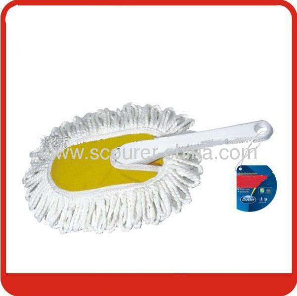 Safety White+yellow Microfiber Duster for computer