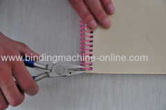 Perfect spiral binding machine