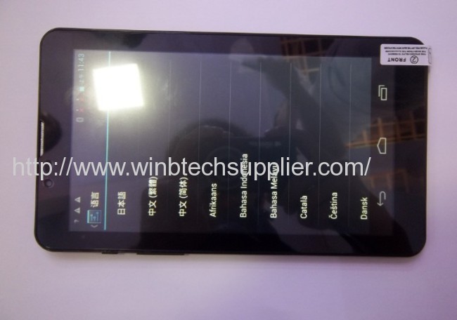 mtk6577 dual core 7inch 3g bluetooth gps tablet pc