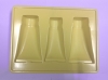 White plastic ps flocking tray box for face cleaning packaging