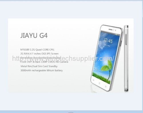 Jiayu G4 MTK6589 Quad Core 3G Mobile Phone 4.7