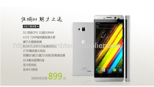 Jiayu G3S G3 Quad Core 4.5'' MTK6589 Android 4.2 smartphone 1.2GHz IPS 3G WCDMA cell phone