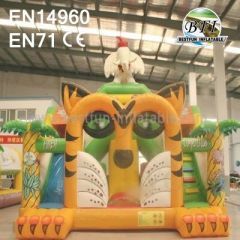 Children Inflatable Tiger Bounce Slide