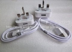 USB Charger 1A UK Plug Wall Charger + MICRO USB Cable For Samsung Galaxy S4 I9500