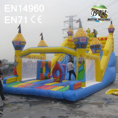 Inflatable Bounce With Slide For Sale