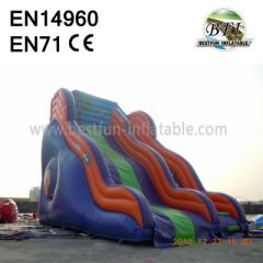 Backyard Wavy Inflatable Monkey Slides