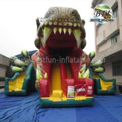 Inflatable Triple Lanes Dragon Slide