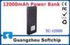 Iphone Rechargeable Power Bank Charger / 12000mAh Polymer Battery