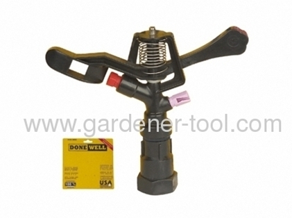 Plastic Impulse Sprinkler With G3/4Female Thread Tapping.