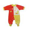 Half red and half yellow and white baby Jumpsuit