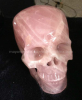 Rose Quartz Crystal Skull