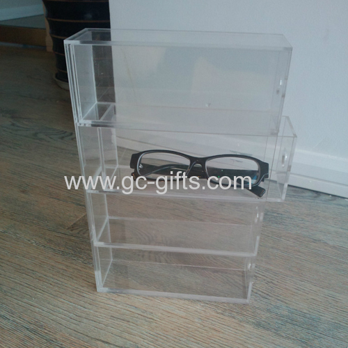 4 drawer type glasses display