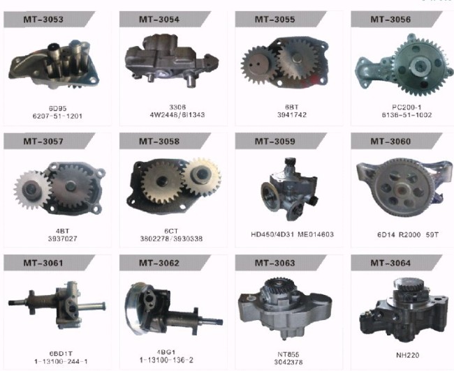 6D95 6207-51-1201 OIL PUMP FOR EXCAVATOR