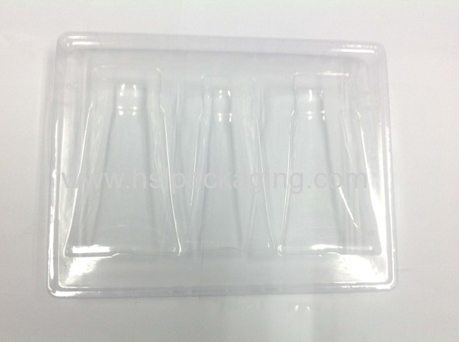 plastic pvc insert flocking tray