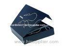 Rigid Christmas Foldable Blue Cardboard Chocolate Box Matt Lamination , 180 X 190 X 40