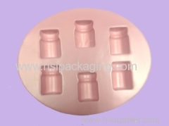 (PVC / PET / PS) flocking tray for cosmetic