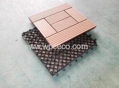 Cheapest outside eco wpc DIY tile flooring