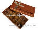 Durable Grey Board Elegent Cardboard Chocolate Box For Gift Packaging , Embossing