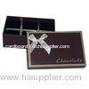 Wedding Favor Cardboard Chocolate Box With Ribbon 18 X 15 X 8cm With Matte / Gloss Lamination