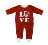 Love word print Anti-Pilling baby jumpsuit