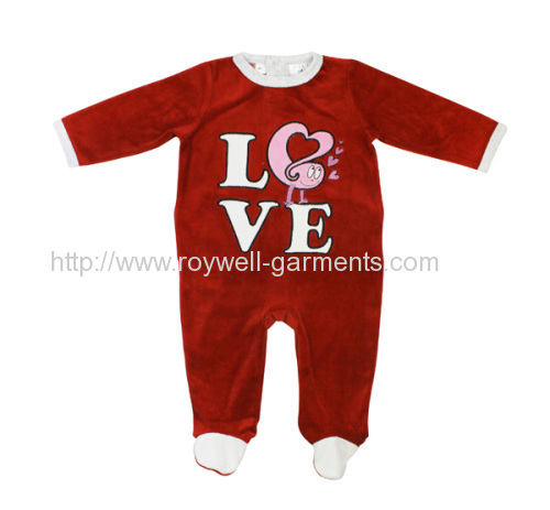 Red suiit for any season baby romper