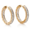 Vintage-Inspired Round Pave Hoop earring