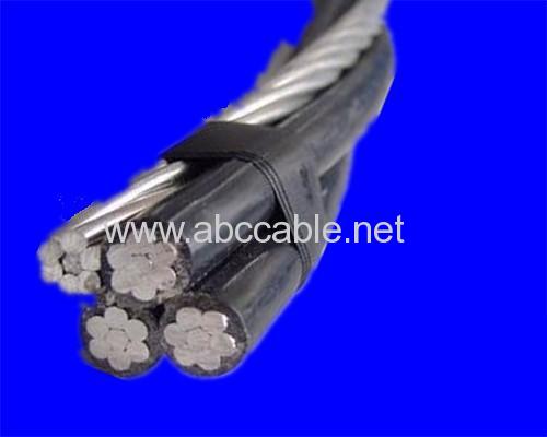  BS Standard AWG Size ABC cable Duplex Triplex Quadruplex 