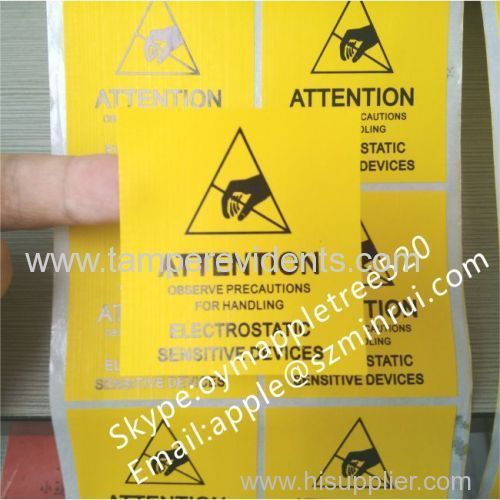 2x2 inch Reusable ESD Sensitive Warning Labels