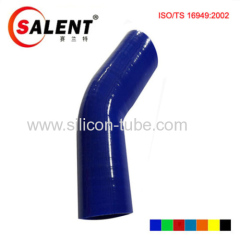 high quality blue 4 cloth layer 5mm thickness I.D.63 to 51mm Reducer elbow silicone hose for car intake air hose