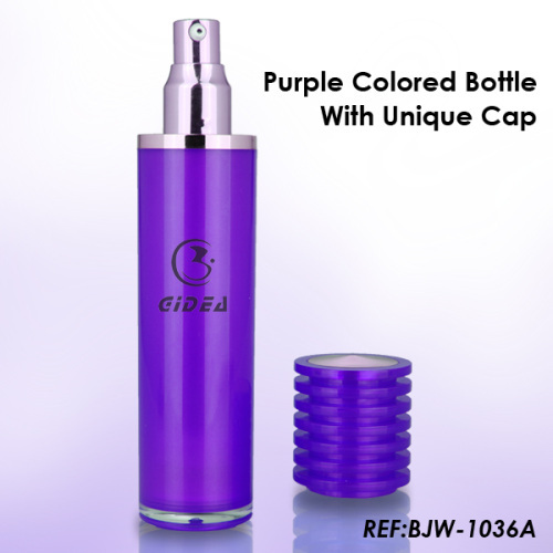 30ml 50ml Purple Airless Pump Bottle For Skin Care Packaging