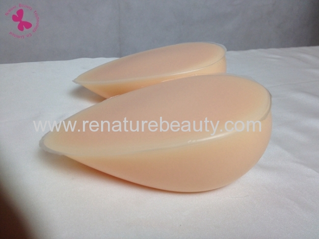 Comfortable and natural looked oval shape silicone breast form of False breast for men