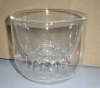 Double wall glass tumbler glass bowl
