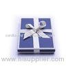 UV Varnishing Cosmetic Packaging Box Embossed With White Butterfly Ribbon