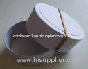Recyclable Handmade Oval Paper Box For Packaging Chocolate / Candy Glossy Lamination