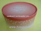 80g - 250g Craft Paper Oval Paper Box With 4 Full Color Mat Lamination