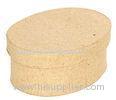 Cylinder Oval Paper Box With Lids Offset Printing / Gold / Silver Stamping For Gift Packaging