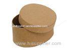 Matt Lamination 2mm Cardboard Oval Box Paper Box For Wedding Dress 28 X 18 X 10cm