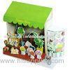 EN71 / 6P 3D Paper House Puzzle Paper Toy Models , Environment-Friendly