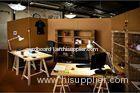 Recycling Rigid Square Paper Tube Cardboard Office Furniture , Easy Assemble