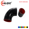 High temperature resistant, high pressure 90 degree / 45 deg black Reducer Elbow silicon hose 63-57mm