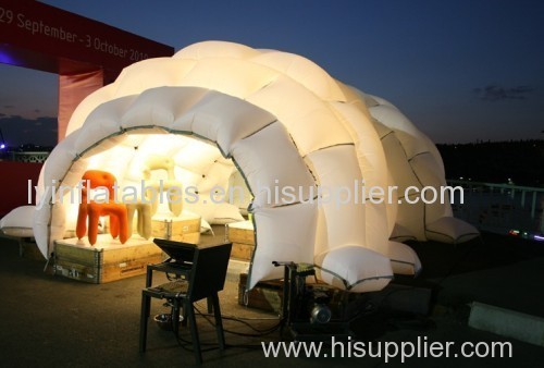 0.55 pvc LED light inflatable pillow tent for event,ourdoor activities tent
