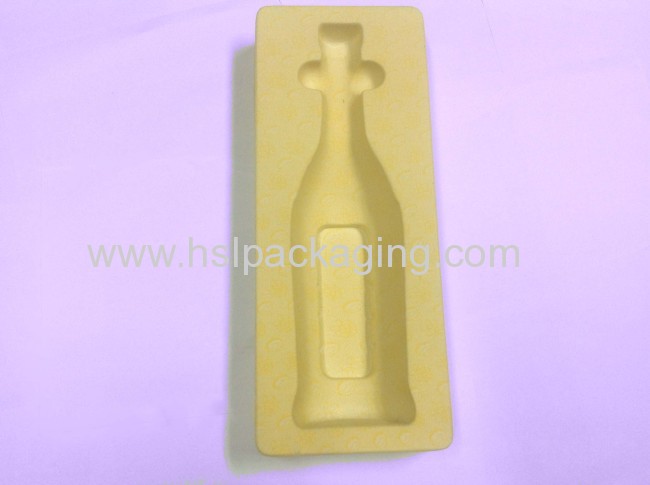 2013 popular wholesale PS flocking plastic blister tray for cosmetic