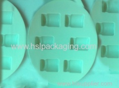 2013 popular wholesale PS flocking plastic blister tray for cosmetic